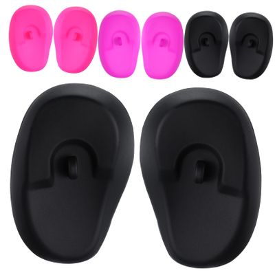 4 Pairs Silicone Ear Covers for Hair Dye Shower Protection Reusable