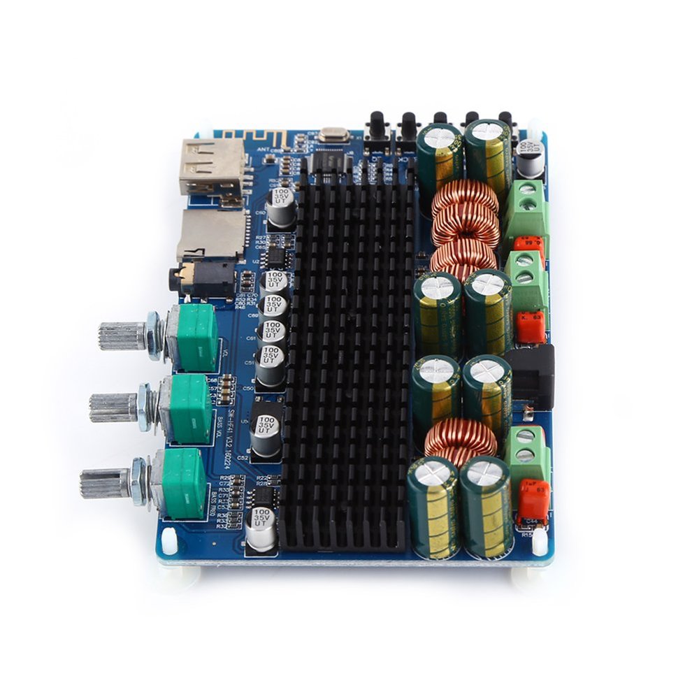 Board Electronic Amplifier Digital 2.1 Channel Amplifier Board USB TF Input 50W+50W Stereo 100W Subwoofer Output