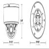 Arecont Vision - AV05CID-100-5MP Smart IR WDR Indoor Network H.265 PoE Dome Camera with 2.713.5mm Motorized Varifocal Lens view 3