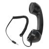 Retro Phone Handset, 3.5mm Cell Phone Receiver, Radiation Proof, HandheldCell Phone Telephone Handset for Mobile Phones Computers (Black) view 1