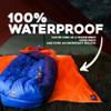 VIAM Outdoors Multi Cloth Waterproof Ultralight Lightweight Backpacking Camping and Survival Tarp | 1.9oz Orange | Measures 54 inches by 72 inches | has Stake Loops and Guy line Loops view 4