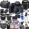 Canon EOS Rebel T8i DSLR Camera w/EF-S 18-55mm F/4-5.6 is STM Zoom Lens Bundle + Wide Angle Lens + Telephoto Lens + 128GB Memory + Case + Tripod + 3pc Filter Kit + Pro Kit (Renewed) view 1