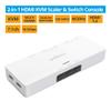 gofanco 2-Port HDMI USB KVM Scaler Switch  Seamless Switching, Scales to 4K @30Hz or 1080p Output, HDMI 1.4, USB Keyboard/Mouse, Multi Viewing, OSD, Dolby/DTS, Windows, Mac OS, Linux (KVMScaler2Pv2) view 2