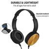 Maeline Classroom Headphones Bulk 5 Pack, Student On Ear Comfy Swivel Headset for School, Library, Airplane, for Online Learning, Travel, Stereo Sound 3.5mm Jack, Red, Black, Blue, White, Yellow view 2