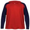 Badger Sports Breakout Hood Tee - M - RD/NY view 1