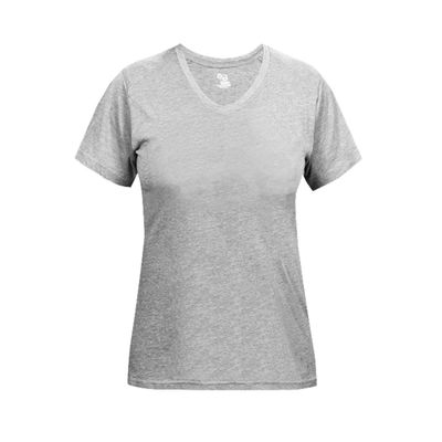 Badger Sports Tri-Blend Ladies' V-Neck Tee - S - OX