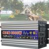 FAIRYT 1000W/2000W/3000W/4000W/5000W/6000W/8000W Pure Sine Wave Power Inverters 12V 24V 48V 60V DC to 110V 230V AC with 2 AC Outlets LCD Display for Home RV Solar System Car,6000W-12Vto110V view 1