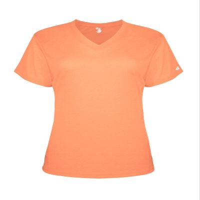 Badger Sports Tri-Blend Ladies' V-Neck Tee - S - PH