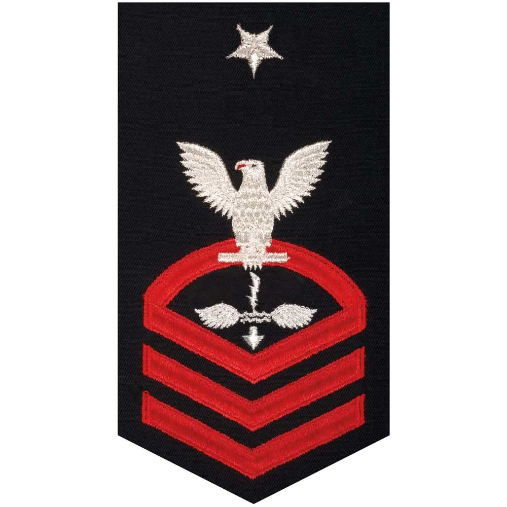 Chief Petty Officer Aviation Anti Sub Warfare Rate USN Red On Blue Senior Chief E8