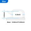 Yocice Cable Clips 50pcs with Strong Adhesive Tapes,Wire Holder Organizer Cord Management for Car, Office and Home (Clear-CC06(50PCS)) view 2