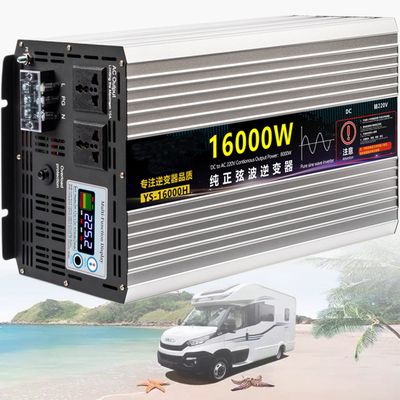Auto Pure Sine Wave Inverter 3500W/4000W/4500W/5500W/6500W/7500W/8500W/10000W/16000W Voltage Converter DC 12V/24V/48V/60V/72V to AC 110V/220V Inverter Converter,16000W-60Vto110V