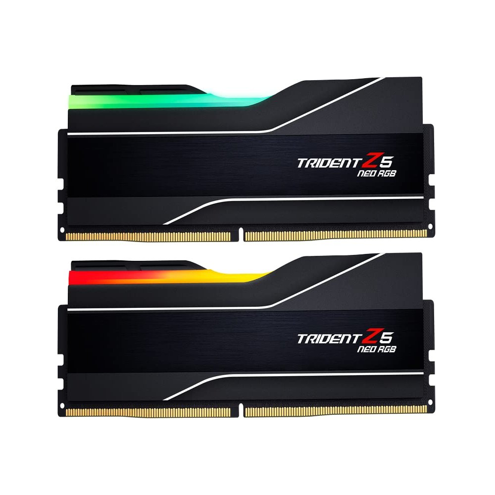 G.SKILL Trident Z5 Neo RGB Series DDR5 RAM (AMD Expo) 96GB (2x48GB) 5600MT/s CL40-40-40-89 1.25V Desktop Computer Memory U-DIMM - Matte Black (F5-5600J4040D48GX2-TZ5NR)