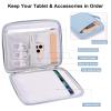 9-11 Inch Tablet Carrying Case, Padded Travel Sleeve Bag for iPad Pro 11-in (M4), iPad 10.9 (10th Gen), iPad Air 11-in (M2), Galaxy Tab S9/S8 (PU-Misty Blue11) view 3