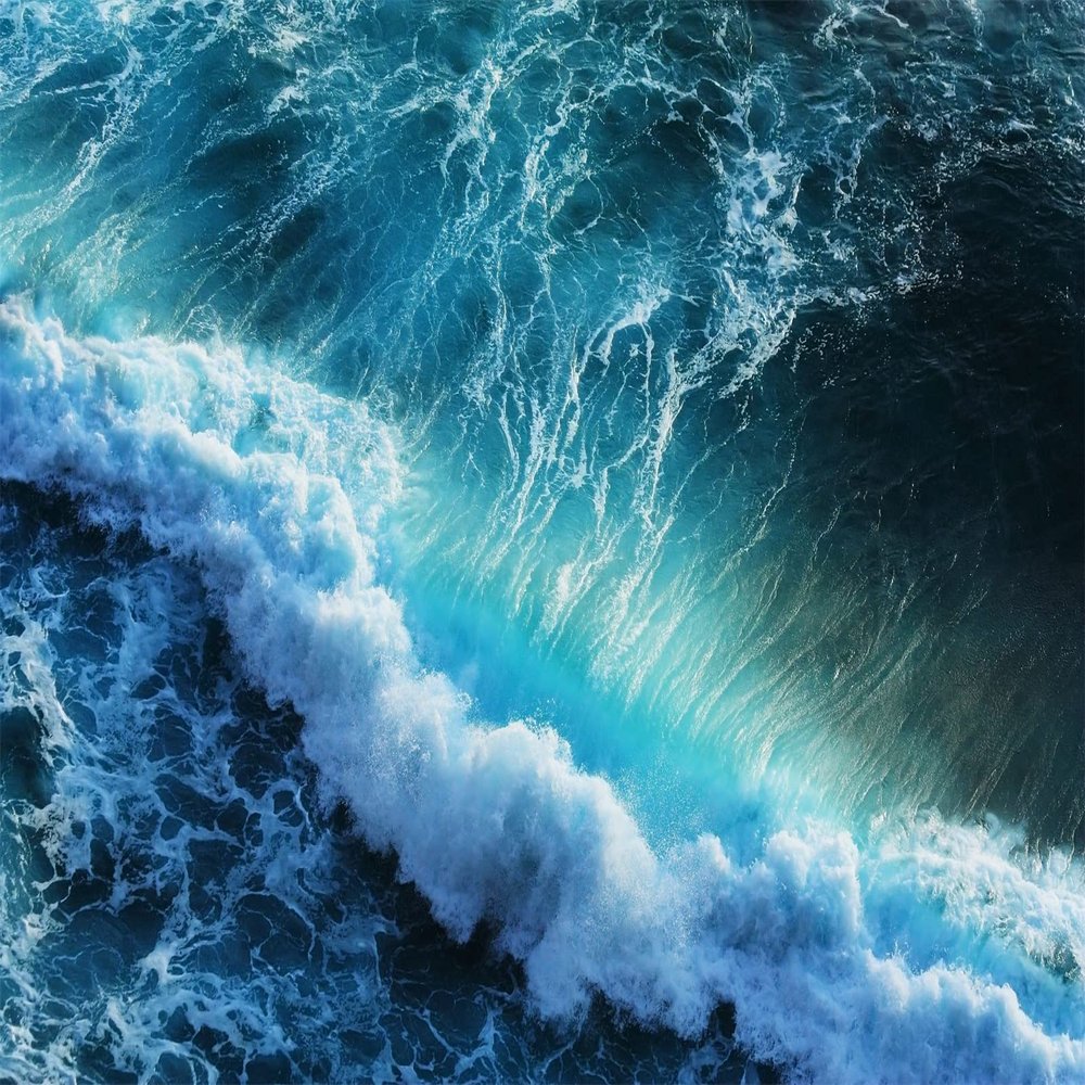 Loccor 10x6.5ft Fabric Ocean Waves Backdrop Ocean Splashing Waves Blue Clean Aerial Photography Background Vacation Holiday Trip Birthday Party Decor Kid Couple Adult Portrait Photo Studio Props