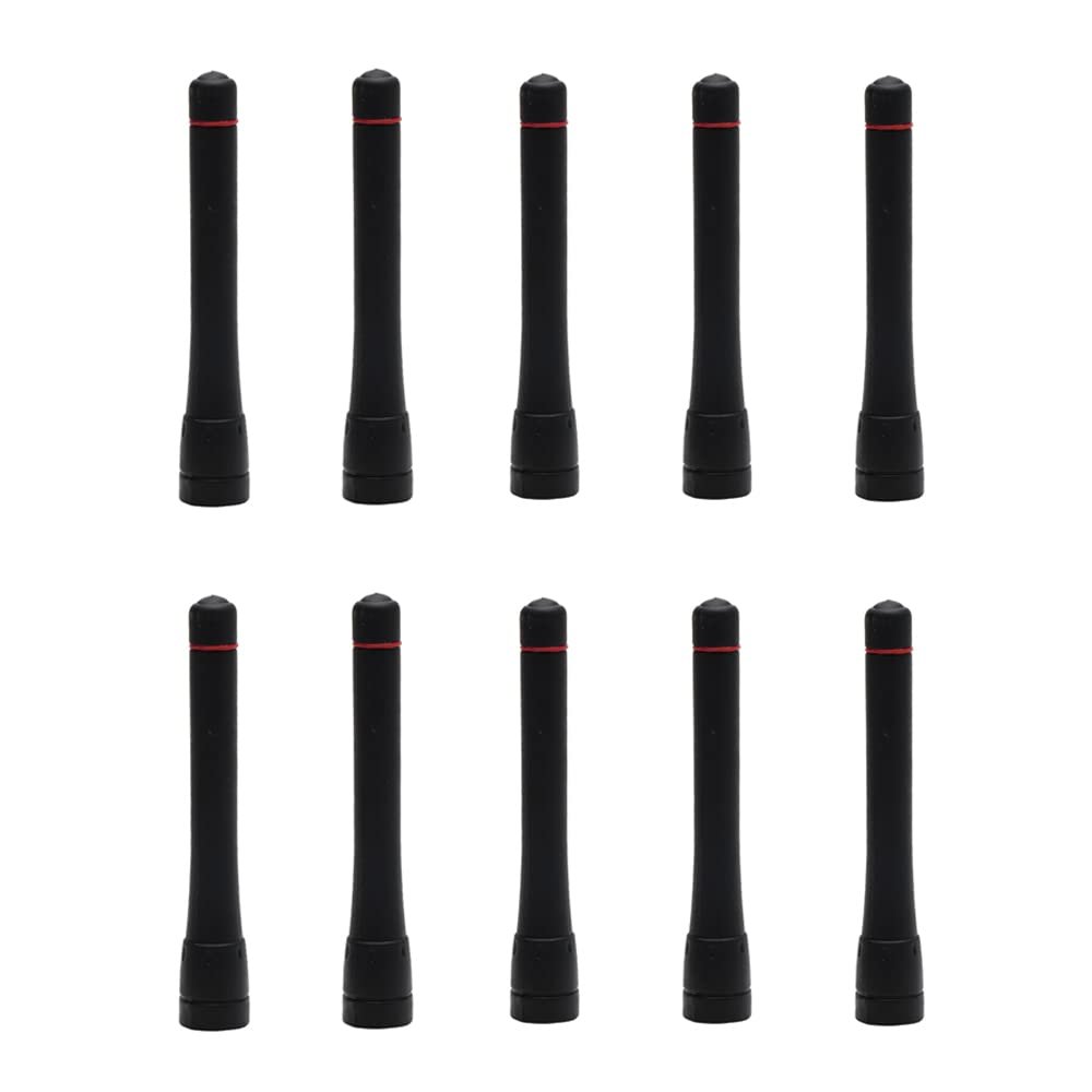 BVMAG UHF 400-470MHz Stubby Antenna for ICOM FA-SC73US IC-F21 F24 F43 F44 F4000 F4001 F4010 F4011 F4023 F4026 F4018 F4161 10 Pack