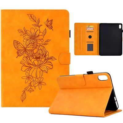 Case Cover Compatible with iPad 10th Generation 10.9" Case 2022 Released ,Premium Leather Case Slim Folding Stand Folio Cover Protective Cover with Card Slot/Auto Sleep Wake Tablet Cover ( Color : Ora
