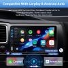 Double Din Car Stereo with Dash Cam,Compatible with Apple Carplay,Android Auto,7 inch Touch Screen Car Radio with Backup Camera Bluetooth Support Mirror Link Navigation FM Radio view 3