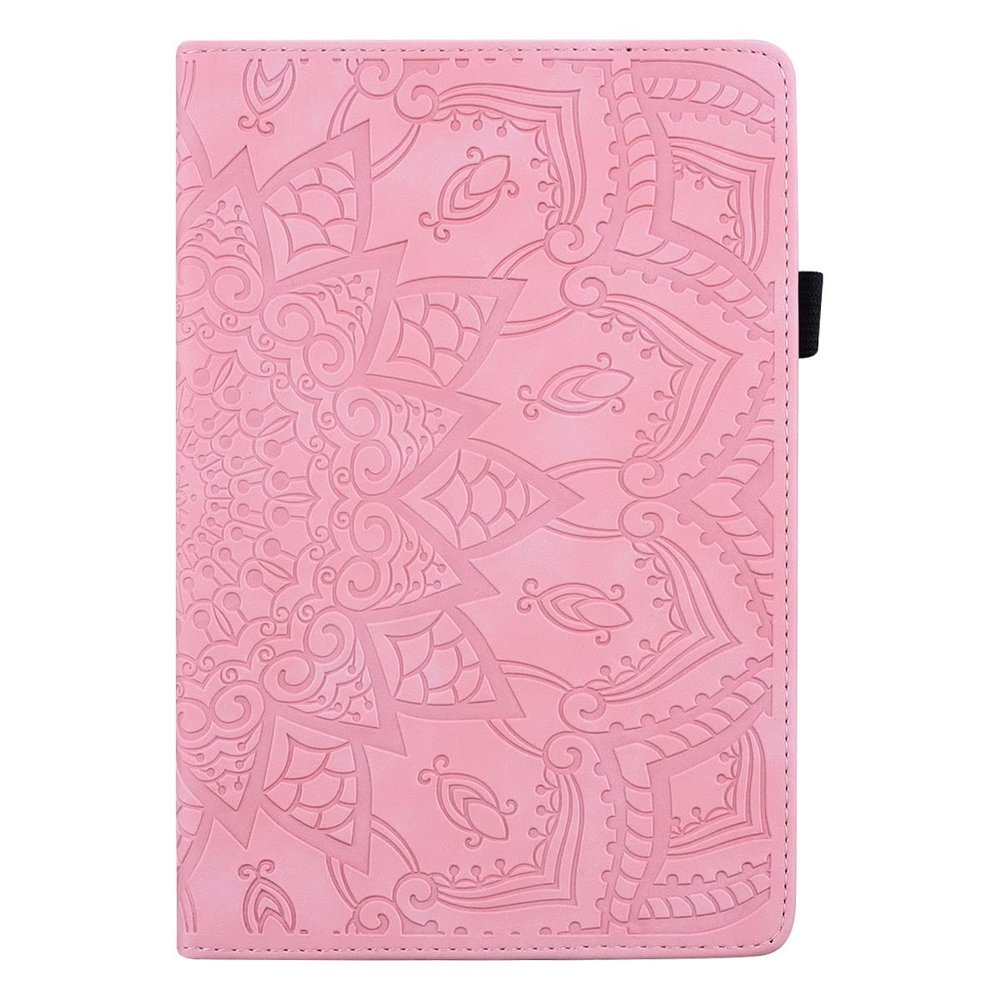 SGTD Case Cover Compatible with Huawei MediaPad M5 Lite 8.0 Inch Slim Lightweight Embossed PU Leather Flip Holder Tablet PC Case Card Slot Tablet Case Tablet Cover (Color : Pink)