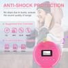 4  MONODEAL Rechargeable CD Player with Speakers, Anti-Skip CD Player for Car and Home, Portable Player with Headphones for Audio Book Music (Rose Red) view 3