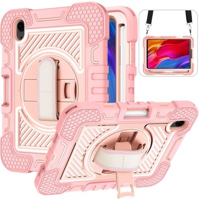 SGTD Case Cover Shockproof Durable Protective Cover Durable 360 Degree Rotating Bracket Case Compatible with iPad mini 6 Case (8.4-inch, 2021) Tablet Cover (Color : Rose Gold)