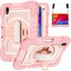 SGTD Case Cover Shockproof Durable Protective Cover Durable 360 Degree Rotating Bracket Case Compatible with iPad mini 6 Case (8.4-inch, 2021) Tablet Cover (Color : Rose Gold) view 1