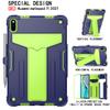 SGTD Case Cover Case Compatible with Huawei Matepad 11 2021,with Kickstand Three-Layer Hybrid Full Body Case Rugged Shock-Proof Fall Protection Cover Tablet Cover (Color : NAVYBLUE+Olivine) view 2