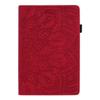 Case Cover Compatible With Samsung Galaxy Tab A 8.0 T387 SM-T387V T387T T387A Slim Lightweight Embossed PU Leather Flip Holder Tablet PC Case Card Slot Tablet Case Tablet Cover ( Color : Vermelho ) view 1
