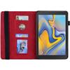 Case Cover Compatible With Samsung Galaxy Tab A 8.0 T387 SM-T387V T387T T387A Slim Lightweight Embossed PU Leather Flip Holder Tablet PC Case Card Slot Tablet Case Tablet Cover ( Color : Vermelho ) view 4