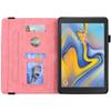 SGTD Case Cover Compatible with Samsung Galaxy Tab A 8.0 T387 SM-T387V T387T T387A Slim Lightweight Embossed PU Leather Flip Holder Tablet PC Case Card Slot Tablet Case Tablet Cover (Color : Pink) view 4