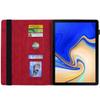 SGTD Case Cover Compatible with Samsung Galaxy Tab S4 10.5 Inch T830/T835 Slim Lightweight Embossed PU Leather Flip Holder Tablet PC Case Card Slot Tablet Case Tablet Cover (Color : Vermelho) view 4