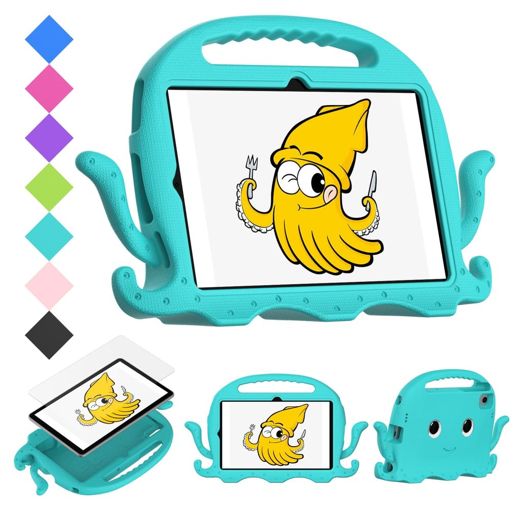 Case Cover Kids Case Compatible with Huawei MatePad 10.4 Inch with Handle Bumper |Protective Kid-Proof Stand Tablet Cover Eva Shockproof Lightweight Dropproof Tablet Cover ( Color : Glacier Green )