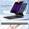 GOOJODOQ Magnetic Keyboard for iPad Air 11 inch M3 2025/M2 2024 & iPad Pro 11 inch (4th/3rd/2nd/1st) Gen 2022,iPad Air 5th/4th Gen 10.9",Upgraded Trackpad with 7 Color Backlit Floating Keyboard-Black view 3