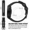 MYSNBKN Compatible with Garmin Fenix 7X Band 26mm Width Soft Watch Straps Sport Bands Replacement for Fenix 7X/Fenix 6X/Fenix 6X Pro/Fenix 5X/Fenix 5X Plus/Fenix 3/Fenix 3 HR Smartwatches view 2