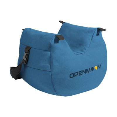 OPENMOON Camera Support Saddle Saddlebags |Heavy-Duty Splash-Proof Canvas (L, Blue)