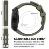 MYSNBKN Compatible with Garmin Fenix 7X Band 26mm Width Soft Watch Straps Sport Bands Replacement for Fenix 7X/Fenix 6X/Fenix 6X Pro/Fenix 5X/Fenix 5X Plus/Fenix 3/Fenix 3 HR Smartwatches view 2