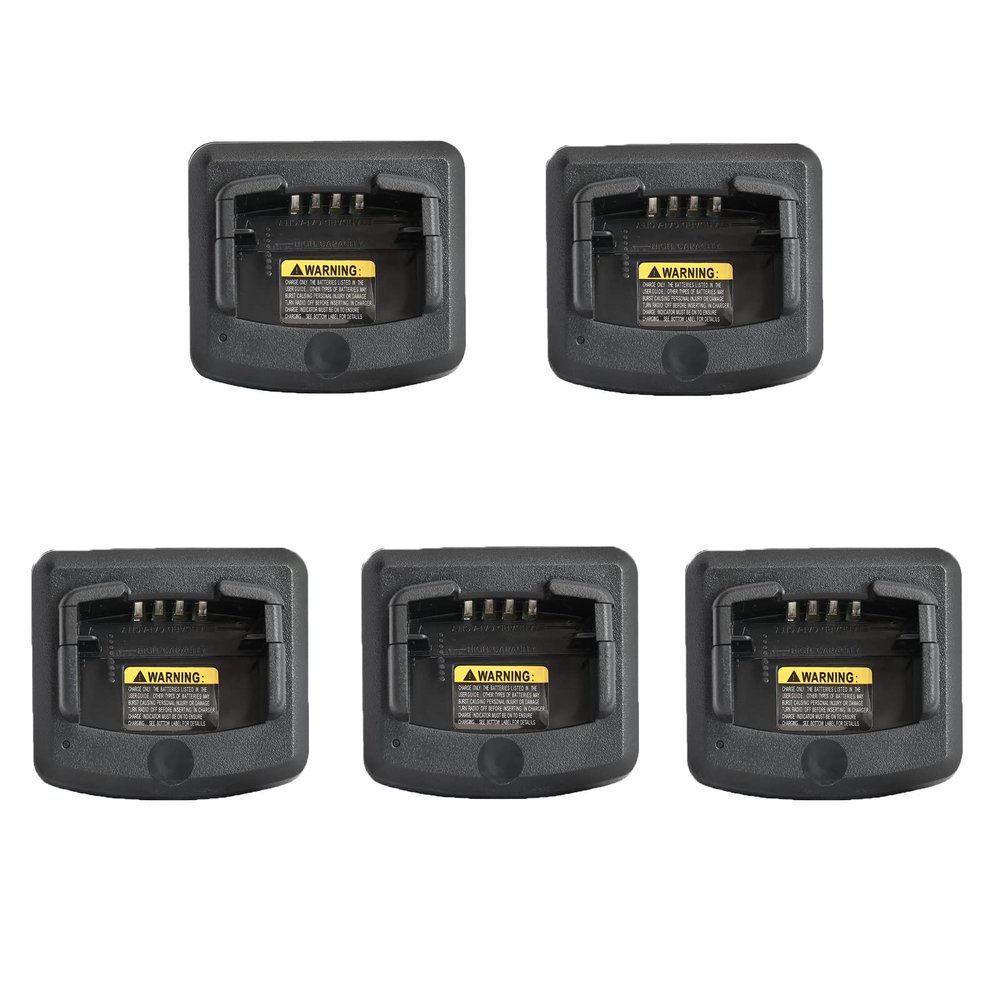5Pack RLN6175 RLN6305 Rapid Charger Base Compatible with RDU4160D RDU4100 RDU2080 RDU2020 RDV5100 RDV2080 RDV2020 CP110 A10 Radio (Without Cord)