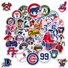 100 Cool Baseball and Softball Stickers Mix and Match, Water Bottle Vinyl Waterproof Stickers, laptops, Phones, Skateboards, Teenage Girls and Boys Decoration view 1