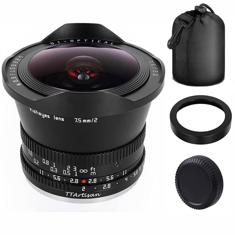 TTArtisan 7.5mm F2 APS-C Wide Angle Fisheye Lens Compatible with Nikon Z Mount Camera Z50ZFCZ6Z7