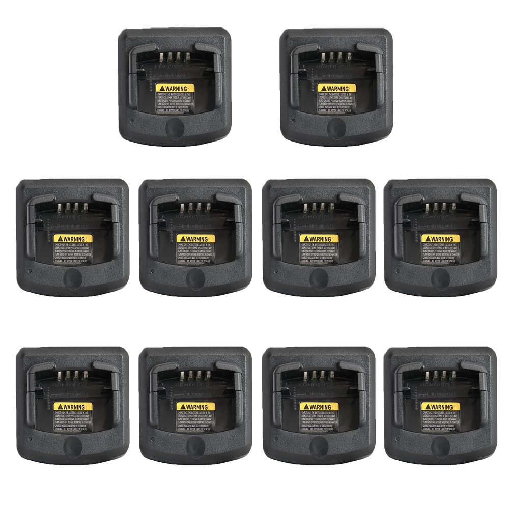 10Pack RLN6175 RLN6305 Rapid Charger Base Compatible with RDU4160D RDU4100 RDU2080 RDU2020 RDV5100 RDV2080 RDV2020 CP110 A10 Radio Without Cord
