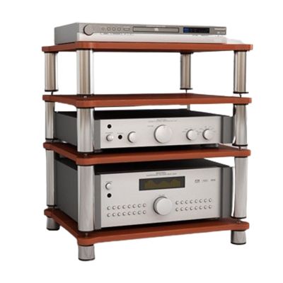 4 Tier Audio Shelf Audio Rack, Media Stand and Components Cabinet Shelf,HiFi Racks and Stands Audio Rack Cabinet