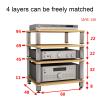 4 Tier Audio Shelf Audio Rack, Media Stand and Components Cabinet Shelf,HiFi Racks and Stands Audio Rack Cabinet view 2