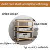 4 Tier Audio Shelf Audio Rack, Media Stand and Components Cabinet Shelf,HiFi Racks and Stands Audio Rack Cabinet view 4