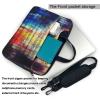 Vintage Music Note Printed Laptop Bag Tote Shoulder Briefcase Messenger Bag For Unisex Business Office Work Bag view 3