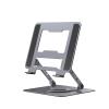 BestAlice Laptop Stand for Desk, Adjustable Laptop Stand with 360 Rotating Base, Aluminum Alloy Rotating Bracket, Computer Stand Foldable, Ergonomic Laptop Holder for Office Home(Gray) view 1