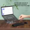 BestAlice Laptop Stand for Desk, Adjustable Laptop Stand with 360 Rotating Base, Aluminum Alloy Rotating Bracket, Computer Stand Foldable, Ergonomic Laptop Holder for Office Home(Gray) view 3