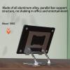 BestAlice Laptop Stand for Desk, Adjustable Laptop Stand with 360 Rotating Base, Aluminum Alloy Rotating Bracket, Computer Stand Foldable, Ergonomic Laptop Holder for Office Home(Gray) view 4