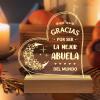 GiltGlimmer Abuela Gifts, Birthday Gifts for Grandma in Spanish, Regalos para Abuela Engraved Acrylic Night Light, Spanish Grandma Birthday Gifts, Gifts for Abuela from Grandchildren view 1