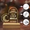 GiltGlimmer Abuela Gifts, Birthday Gifts for Grandma in Spanish, Regalos para Abuela Engraved Acrylic Night Light, Spanish Grandma Birthday Gifts, Gifts for Abuela from Grandchildren view 4