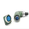 Elecbee Right Angle Waterproof Reverse Mount YD28 Series 15 Pin-TS+Z Male Plug Female Socket 10A Avation Connector view 4
