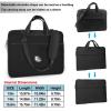 White Feather Printed Laptop Bag Tote Shoulder Briefcase Messenger Bag For Unisex Business Office Work Bag view 2